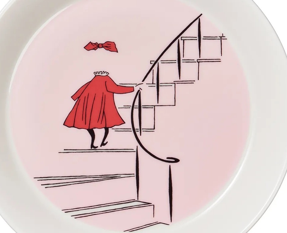 Kuva Näkymättömästä lapsesta Muumilautasessa.