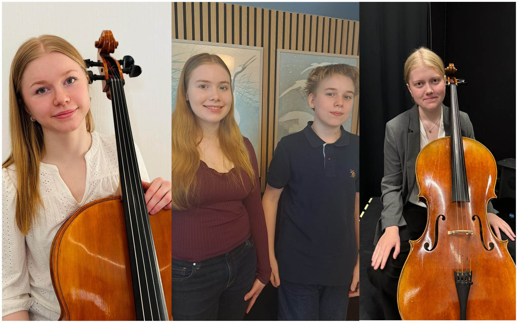 Silja Bindar, Claudia ja Nicolas Lybeck, Reeta Pikkarainen ja Tuula Suomalainen